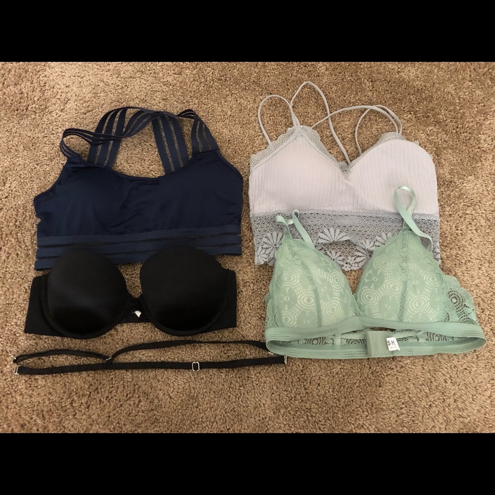 Push up bra, sports bra, bralette